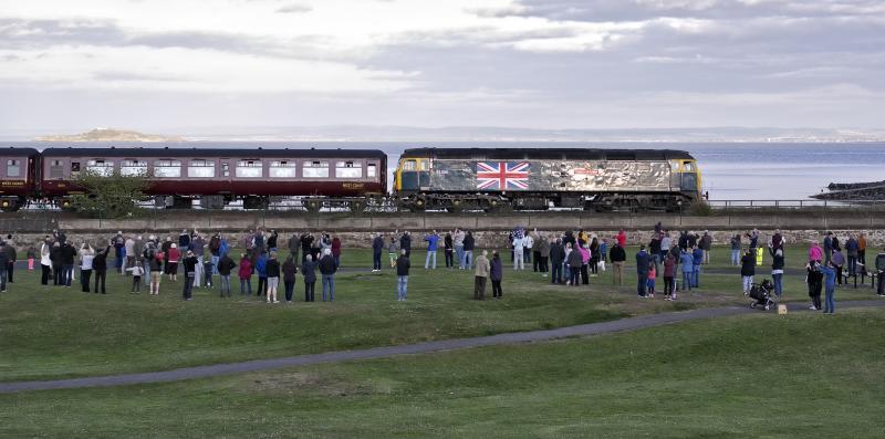 47580 BURNTISLAND 15.5.16.jpg: BRINGING UP THE REAR OF THE FLYING SCOTSMAN EVENING FIFE CIRCLE TRIP Photo of 47580 BURNTISLAND 15.5.16.jpg