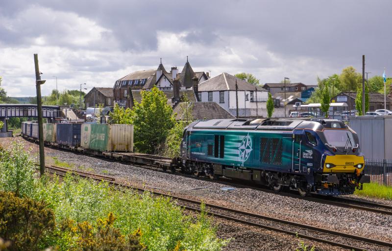 68023 passes Larbert with 4A13 for Aberdeen. 20.5.16: 68023 passes Larbert with 4A13 for Aberdeen. 20.5.16 Photo of 68023 passes Larbert with 4A13 for Aberdeen. 20.5.16