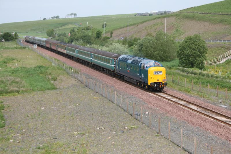 Deltic at Heriot: Deltic D9009 just south of Heriot Photo of Deltic at Heriot