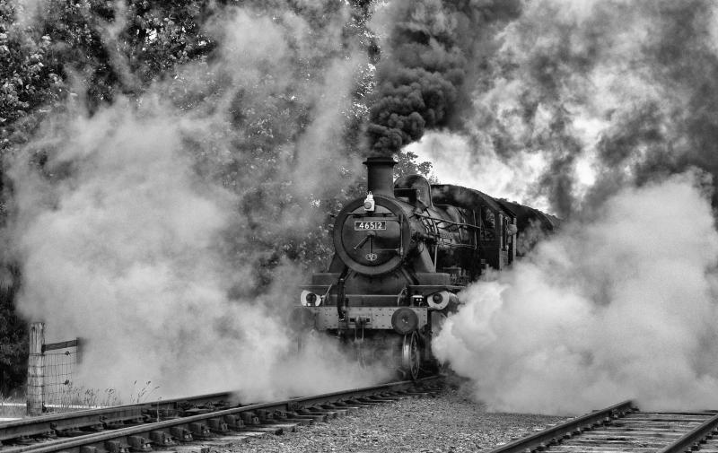 UNLEASH HELL : 46512 E. V. COOPER ENGINEER MAKES AN IMPRESSIVE START FROM BROOMHILL WITH THE 13.35 TO AVIEMORE ON 16.7.16 Photo of UNLEASH HELL