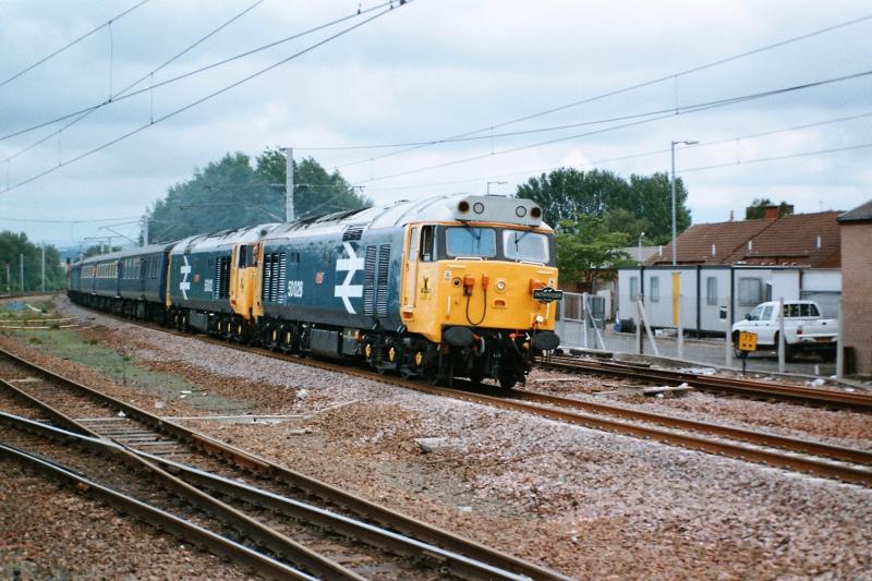 Class Fifties at Carstairs: Charter Northbound ,good memories. Photo of Class Fifties at Carstairs