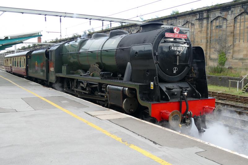 46100 on its way North: A short pause at Carlisle on its way to Millerhill Photo of 46100 on its way North