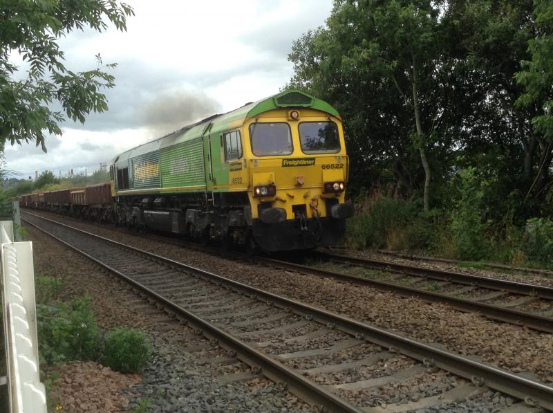 Class 66: 66522 passing Stirling on 21/08/16 Photo of Class 66