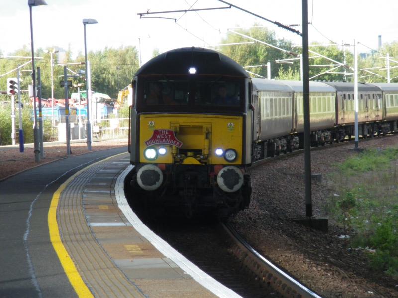 57316 Rutherglen: Leading 1Z81 from Fort William to Kings Cross through Rutherglen 9/10/2016 Photo of 57316 Rutherglen