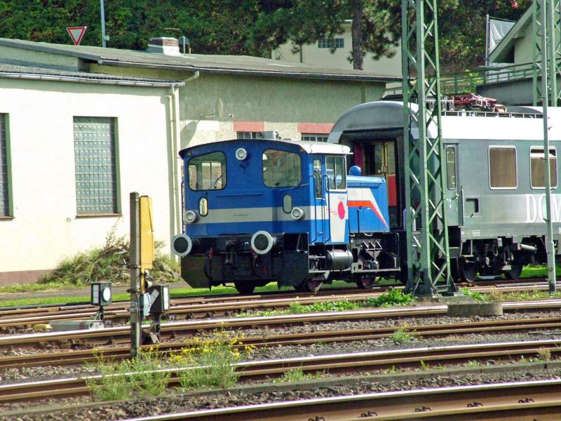 DB Linz am Rhien Works Shunter: The DB Workshops shunter waits for a new assignment Photo of DB Linz am Rhien Works Shunter
