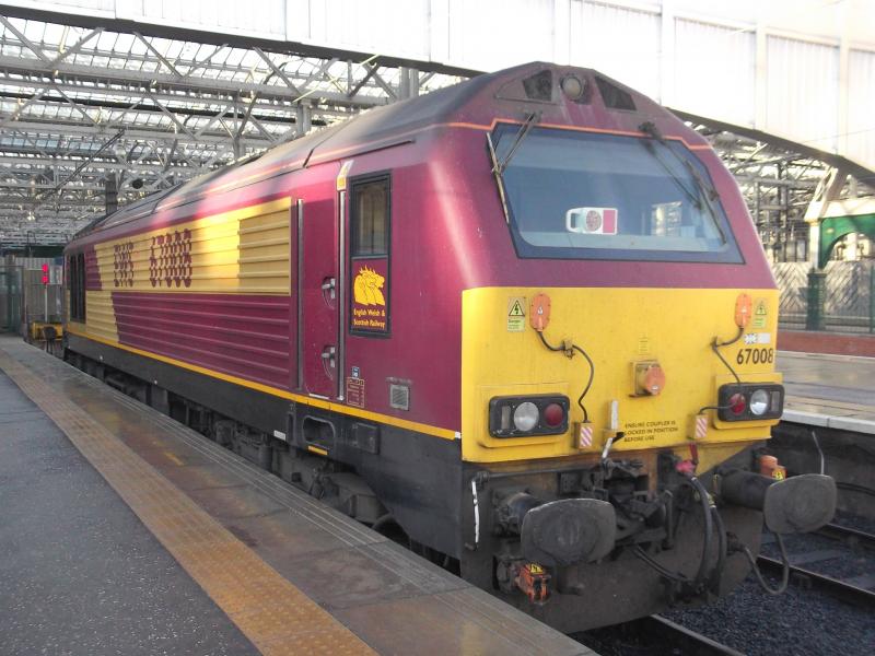 67008 in Waverley today: 67008 stabled in Edinburgh Waverley today. Photo of 67008 in Waverley today