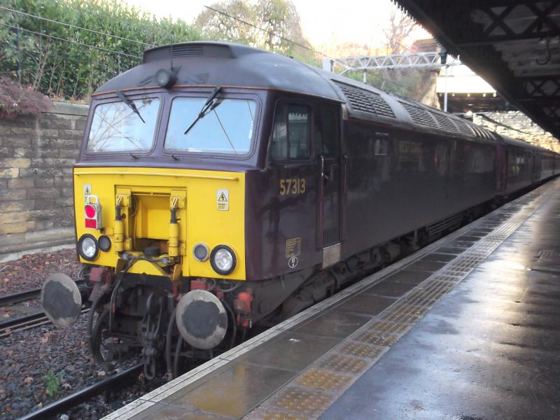 57313: 57313 on the rear of the 1Z72 0703 Southport to Edinburgh Festive special today. Photo of 57313
