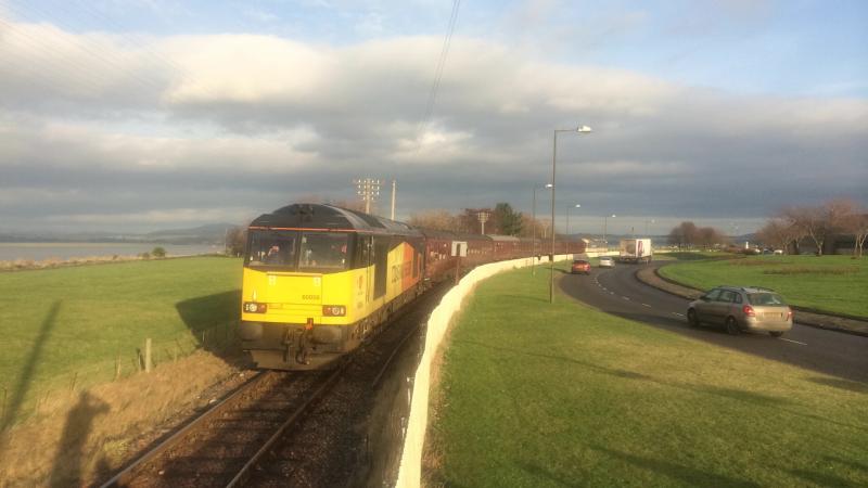 60056 291216 Bo'ness: 60056 departs Bo'ness on the 12:30 to Manuel Photo of 60056 291216 Bo'ness