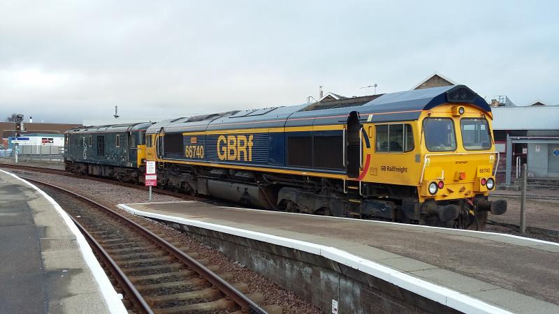 Sleeper Locos Inverness: 73971 and 66740 Photo of Sleeper Locos Inverness