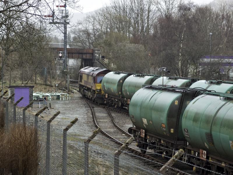 66099 INVERLOCHY FUEL SIDINGS 15.3.17 (1).jpg: Photo of 66099 INVERLOCHY FUEL SIDINGS 15.3.17 (1).jpg