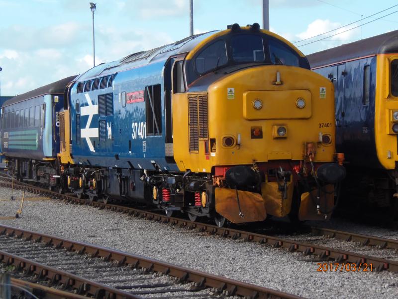 401 at Kingmoor 21 03 17: shunting duties for Mary Queen of Scots Photo of 401 at Kingmoor 21 03 17