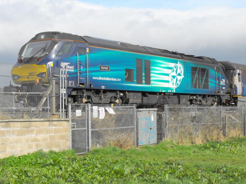 Photo of 68017 Hornet on Edinburgh to Motherwell empty stock