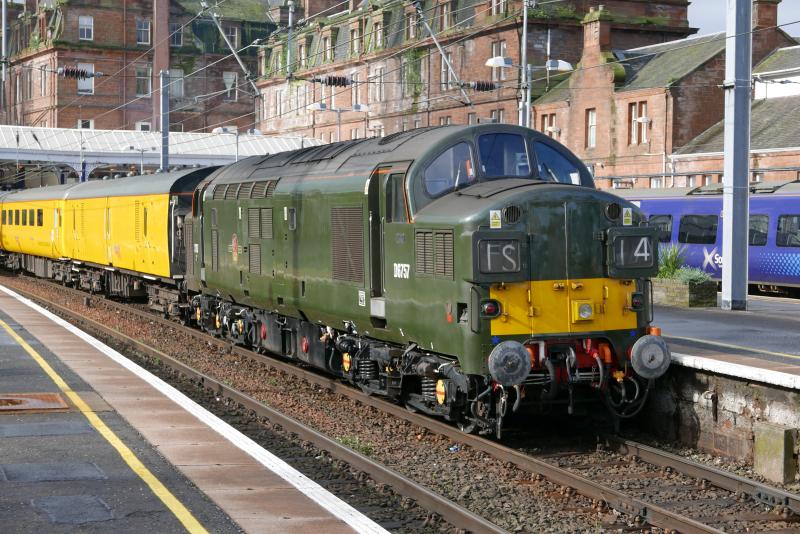 37057 at Ayr: PLPR test train, 12 April 2017 Photo of 37057 at Ayr
