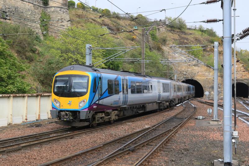 Diverted TPE: 185112 + 185124 on the diverted 1P37 15.13 Edinburgh to Manchester Picadilly entering Calton Tunnel North on 01/05/2017 Photo of Diverted TPE