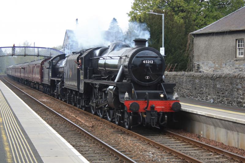 Gb x: GB X hustles through Blair Atholl today
45212/62005. Photo of Gb x