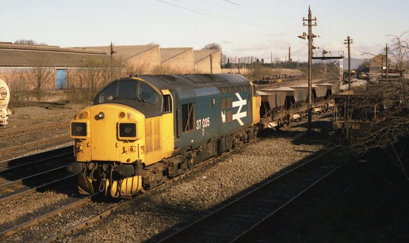 37035 at Larbert.: 37035 at Larbert with a class 20 on the rear of the train. Photo of 37035 at Larbert.