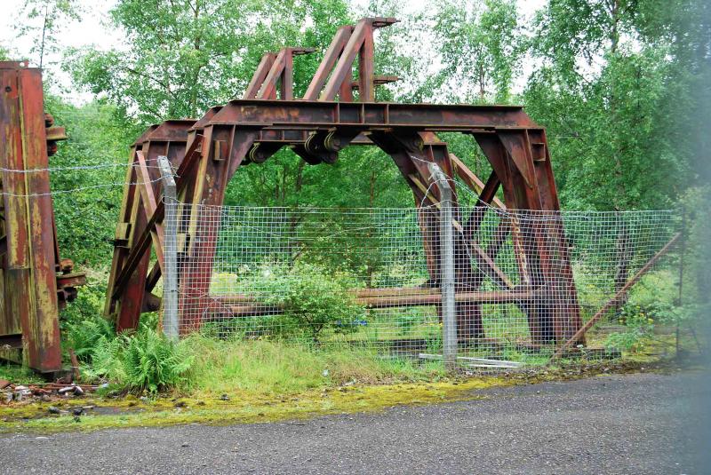 Main Structure At Shettleston @ Shettleston UP SDG: What is assumed to be the Main Structure and would have been mounted on the other 2 wheeled parts at Shettleston UP SDG Photo of Main Structure At Shettleston @ Shettleston UP SDG