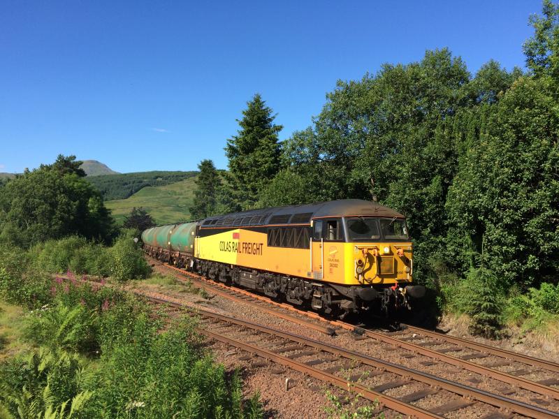 56302 6N56 240717 Crianlarich: Photo of 56302 6N56 240717 Crianlarich