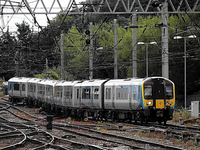 350405 & 350408 at Carlisle: TPE 350405 leads classmate 350408 arriving at Carlisle with a service from Manchester Airport to Edinburgh on Saturday 12th August 2017 Photo of 350405 & 350408 at Carlisle