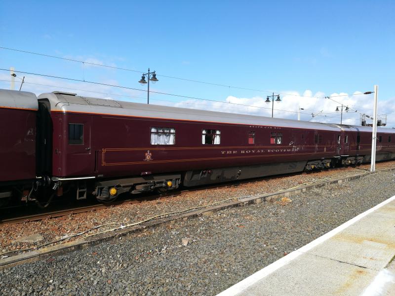 Royal Scotsman State Car No 5: TOPS 99968, former sleeping car 10541, at Wemyss Bay, 2 September 2017 Photo of Royal Scotsman State Car No 5