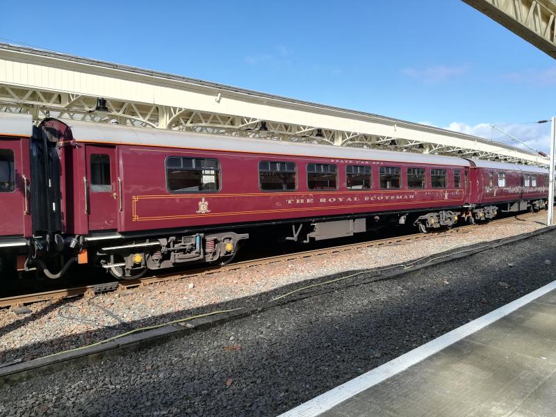 Royal Scotsman State Car Spa: TOPS 99964, former Pullman car 337, at Wemyss Bay, 2 September 2017. Now the most superior accommodation in the train, the carriage was originally second class! Photo of Royal Scotsman State Car Spa