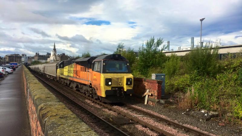 70802 6A65 110917 Camperdown Jn: Photo of 70802 6A65 110917 Camperdown Jn