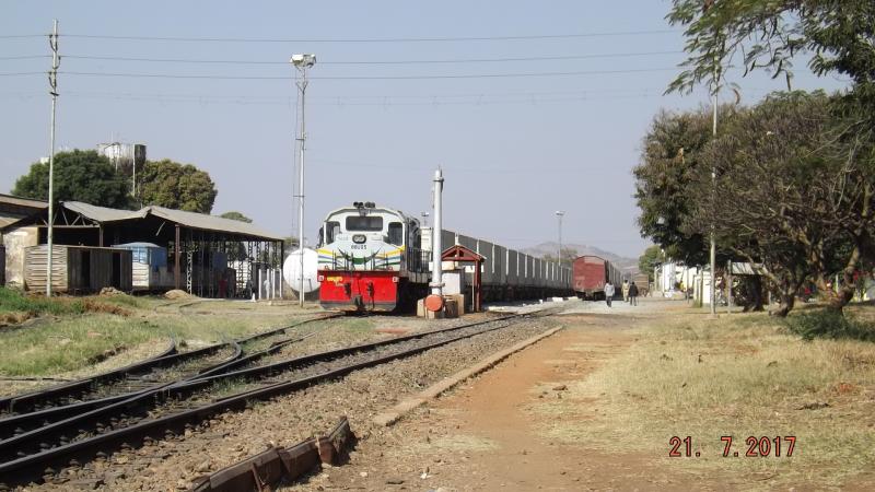 Dodoma Railway Station: Dodoma Railway Station. Enjoying this as there are proposals for a Standard Gauge route from Dar es Salaam to Dodoma Photo of Dodoma Railway Station