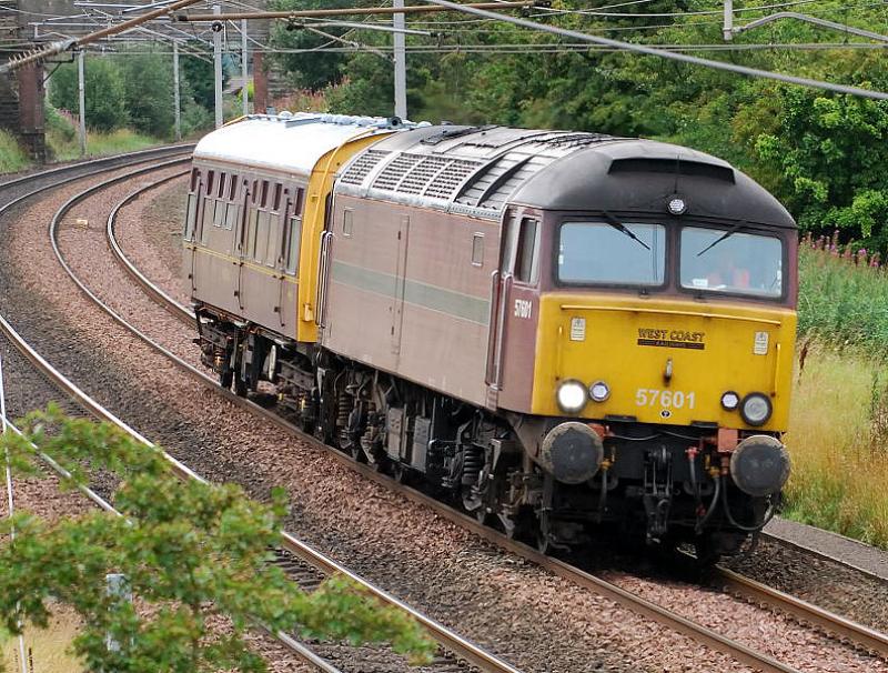 WCRC 57601 @ Silvermuir: on the saloon Photo of WCRC 57601 @ Silvermuir