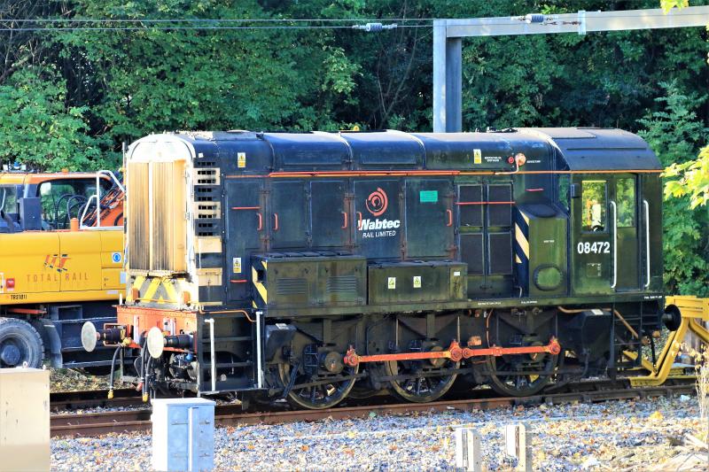 08472: 08472 unusually stabled by the bufferstops at Craigentinny depot on 29/10/2017 Photo of 08472