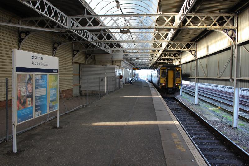 156437 at Stranraer: Waiting to form the 14:40 to Ayr on Sunday 5 November 2017 Photo of 156437 at Stranraer