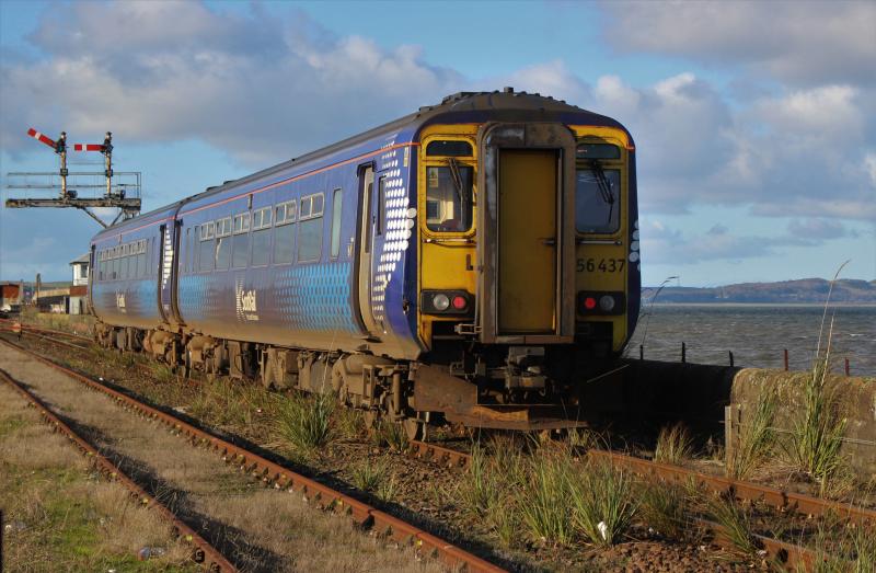 156437 at Stranraer: Arriving as the 12:27 from Ayr on Sunday 5 November 2017 Photo of 156437 at Stranraer