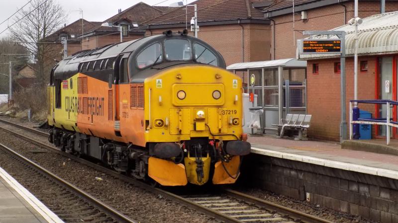 37219 at Whifflet 2018.01.05: Photo of 37219 at Whifflet 2018.01.05