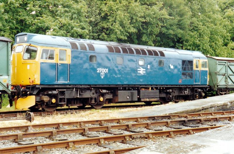 27001 Bridge of Dun: Bridge of Dun sidings, 24/6/1990. Photo of 27001 Bridge of Dun