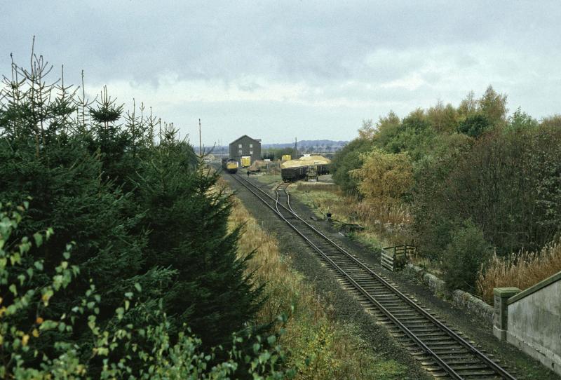EASSIE LIME PILE: TO MY UNTRAINED EYE THE LIME APPEARS TO BE TRANSPORTED IN OLD TYPE MINERAL AKA COAL WAGONS?HAPPY TO BE CORRECTED ABOUT THIS. Photo of EASSIE LIME PILE