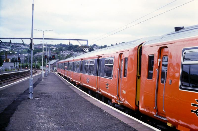 On test at Gourock: Brand new 318256 nearest camera and friend at Gourock in 1986 on a test from Shields Depot.
Photo of On test at Gourock