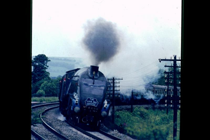 Sir Nigel Gresley, Kinnaber Junction: Tyne Dee Coastal tour, 7/6/1974. Photo of Sir Nigel Gresley, Kinnaber Junction