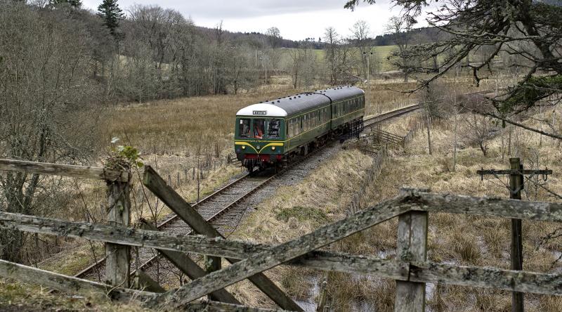 16.00 SERVICE FROM DUFFTOWN APPROACHING DRUMMUIR 31.3.18 (1).jpg: Photo of 16.00 SERVICE FROM DUFFTOWN APPROACHING DRUMMUIR 31.3.18 (1).jpg