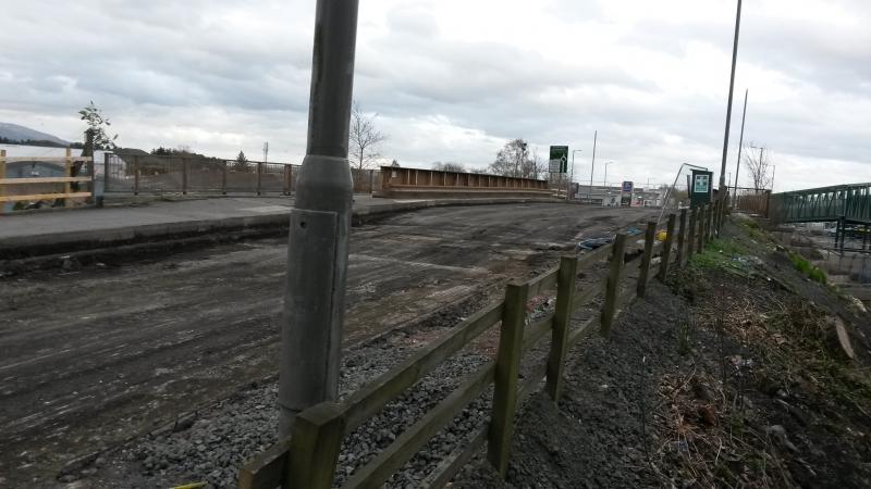 Photo of North side of Kerse Road bridge 16.04.18