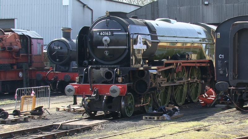 NENE VALLEY RAILWAY: TORNADO RECEIVED REPAIRS AFTER FAILURE ON ECML. Photo of NENE VALLEY RAILWAY