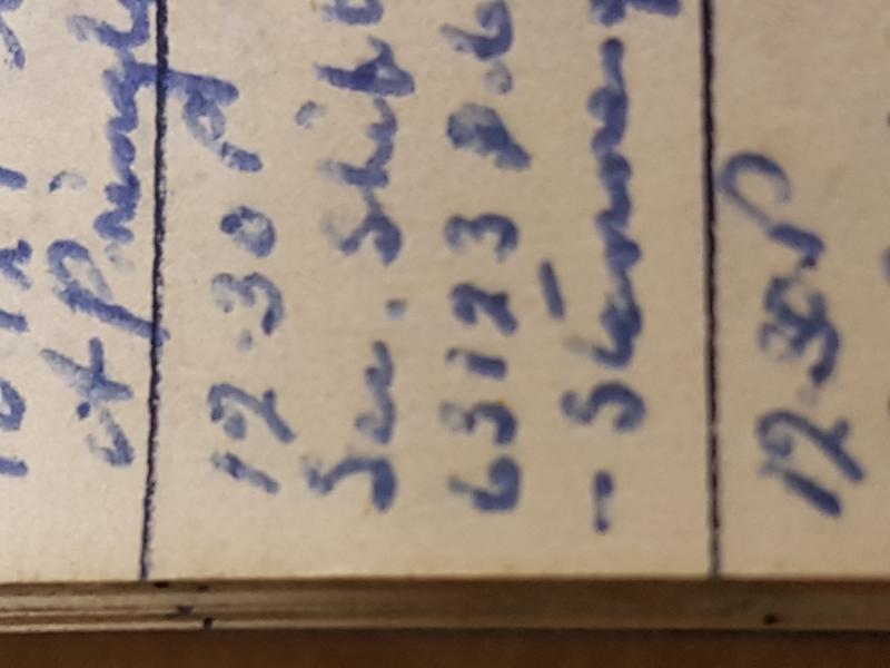 April 20th 1950: Entry from diaries of J Hoskins with Photo of April 20th 1950