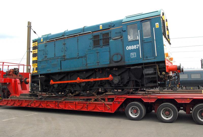 08887 Safely In PO DHS: Mission accomplished as 08887 is delivered into PO DHS Yard, 2018-05-01, It was then taken up to the Wheel Lathe for of Loading Photo of 08887 Safely In PO DHS