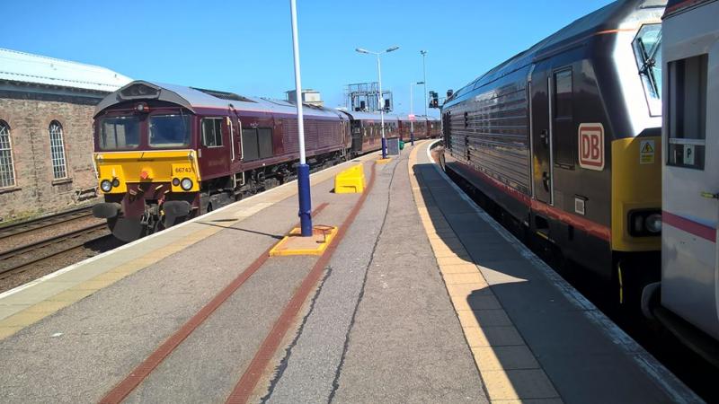 Royal Scotsman: 66743 on Royal Scotsman, Inverness 24th May 2018 Photo of Royal Scotsman