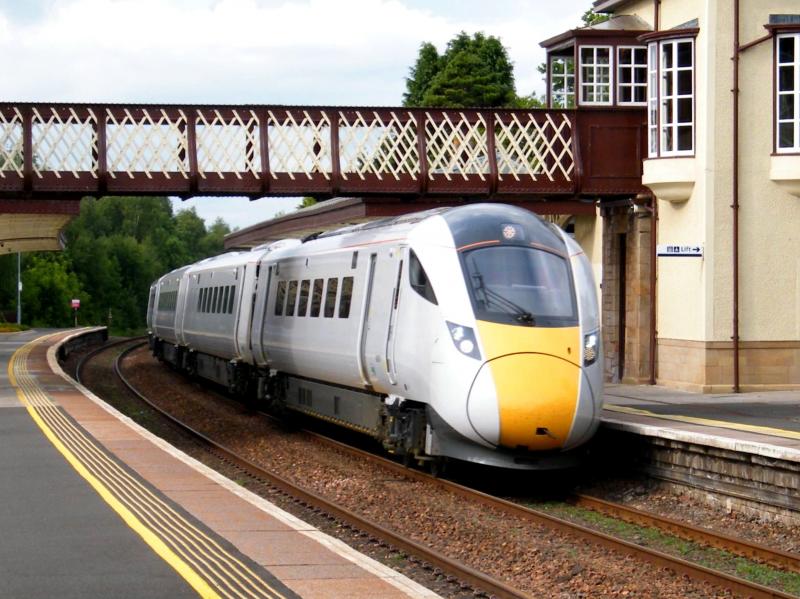 800201 @ Gleneagles - 12 June 2016: Test inter-city super express '5X72', from Inverness to Doncaster. Very quiet, even at speed ! Photo of 800201 @ Gleneagles - 12 June 2016