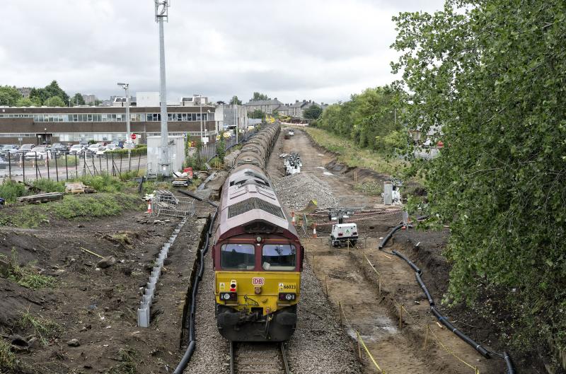 WATERLOO EMPTY TANKS (2).jpg: THE LAST BIT OF THE DOWN PLATFORM AT KITTYBREWSTER STN. IS ADJACENT TO THE LOCO. Photo of WATERLOO EMPTY TANKS (2).jpg