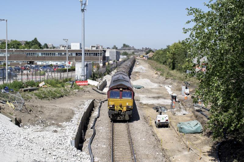 WATERLOO TANKS 28.6.18 (2).jpg: IN FUTURE THE WATERLOO BRANCH WILL BE ACCESSED HERE AT THE SITE OF KITTYBREWSTER STN. Photo of WATERLOO TANKS 28.6.18 (2).jpg