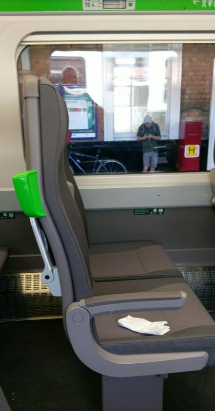 GWR 800 seat: Side view of a seat on a new GWR Photo of GWR 800 seat