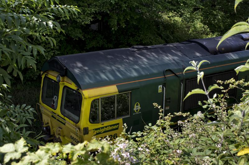 WATERLOO BRANCH (4).jpg: 66526 RESTS ON THE SHADE ON THE WATERLOO BRANCH 7.7.18 Photo of WATERLOO BRANCH (4).jpg