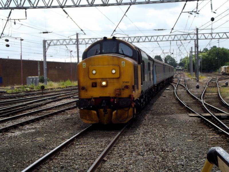 37402 at Carlsile: DRS 37402 arrives at Carlisle with a service from Barrow in Furness on Saturday 7th July 2018. Photo of 37402 at Carlsile