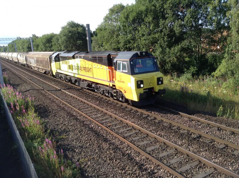 Class 70: Class 70 70816 through Stirling on 19/07/2018 from Oxwellmains-Aberdeen Photo of Class 70