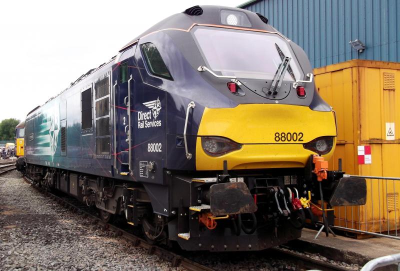88002 at Crewe Gresty Bridge: Sporting its Direct Rail Services livery 88002 was displayed at the Crewe Gresty Bridge Open Day on Saturday 21st July 2018 Photo of 88002 at Crewe Gresty Bridge
